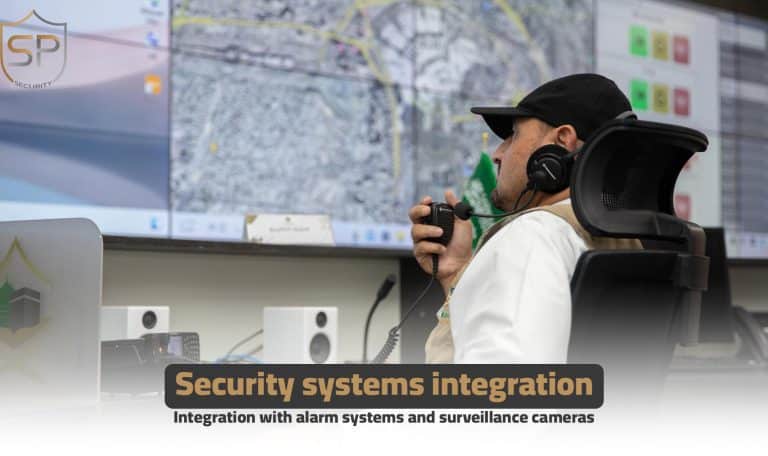 Security systems integration: Integration with alarm systems and surveillance cameras